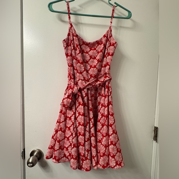 B Darlin Red and White Floral Dress - Picture 1 of 3